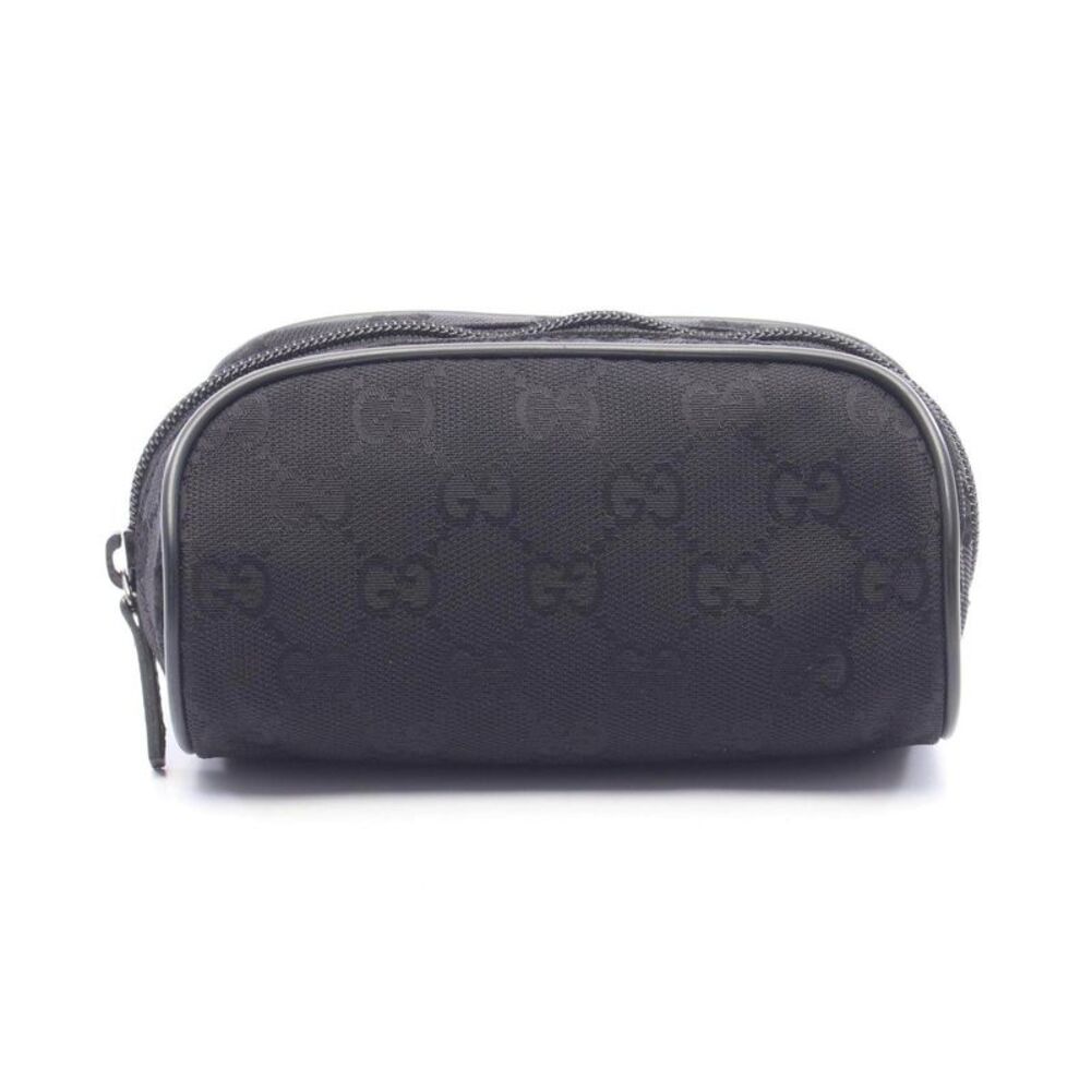 Gucci GG Nylon Leather Pouch
